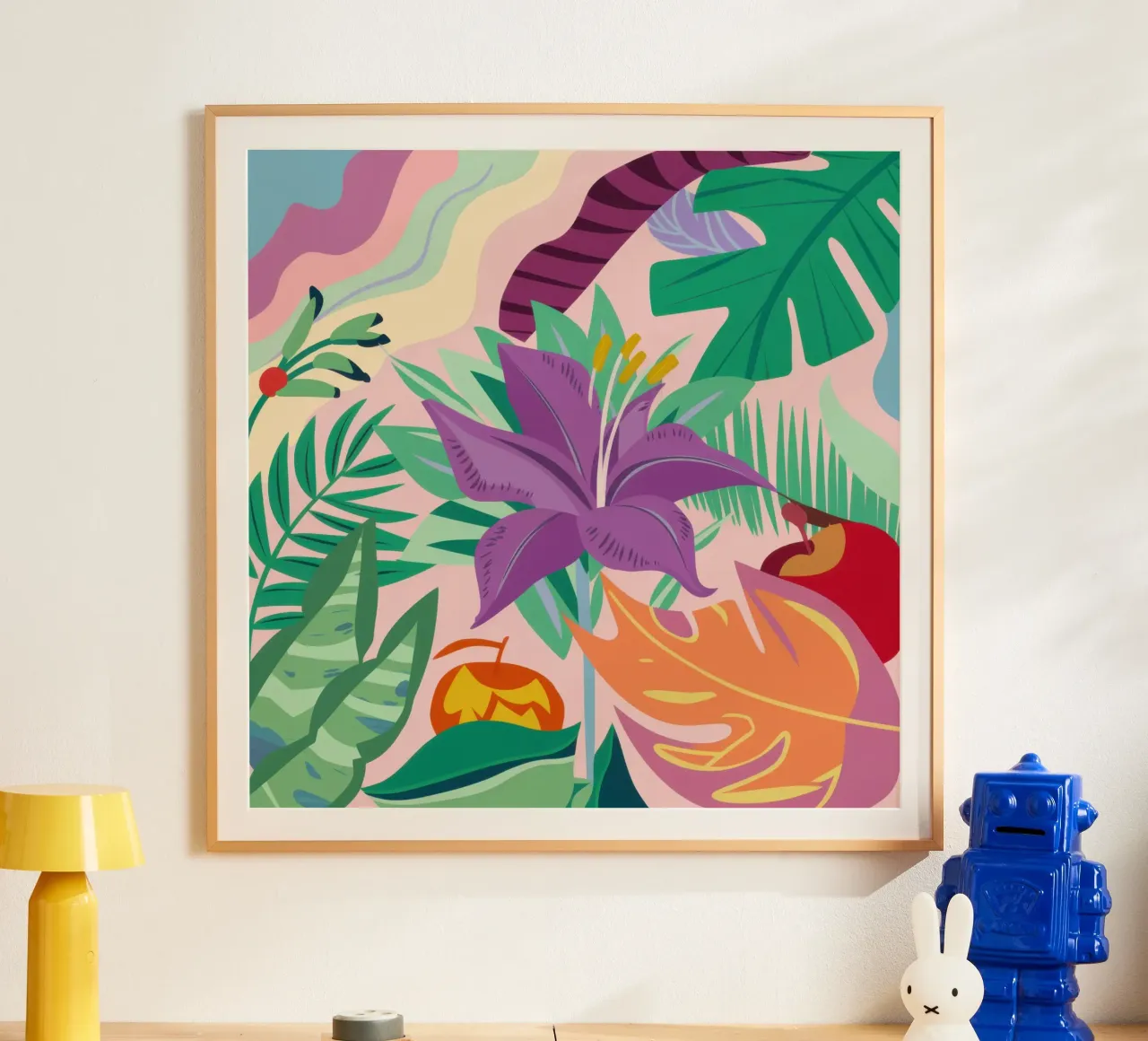 Frutti proibiti della giungla poster con telaio in plastica da Autumn Season
