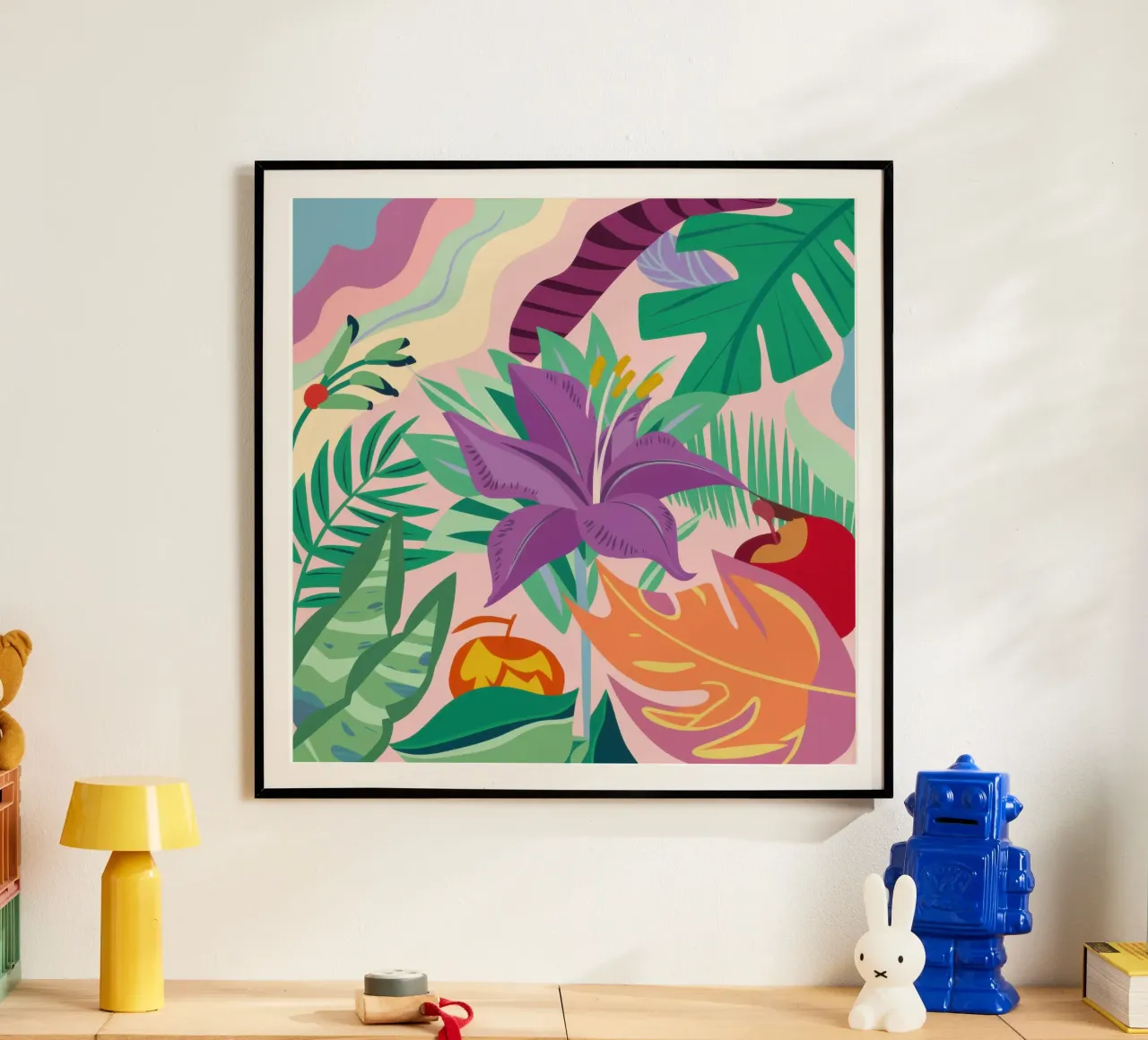 Frutti proibiti della giungla poster con telaio in plastica da Autumn Season
