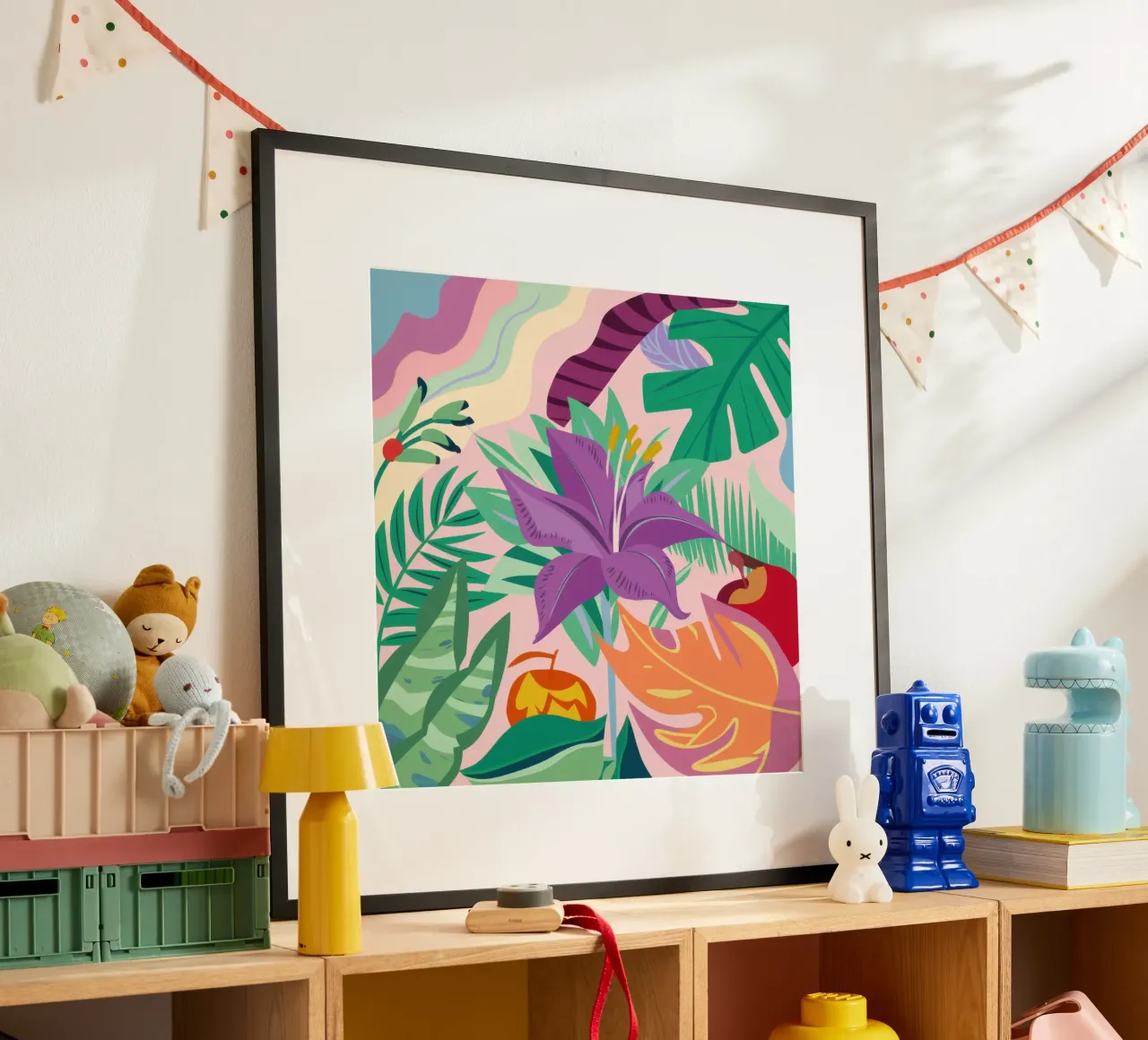 Frutti proibiti della giungla poster con telaio in plastica da Autumn Season