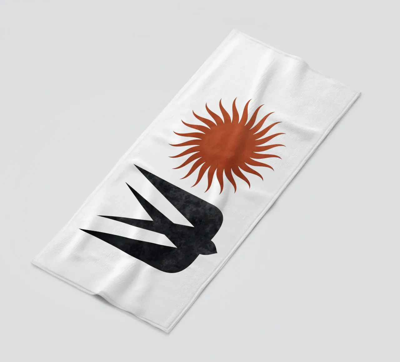 Rondine e Sole telo mare da Mariel Toigo