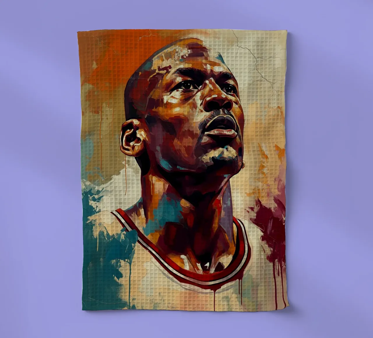 Art abstrait Michael Jordan torchon de Lembayung art