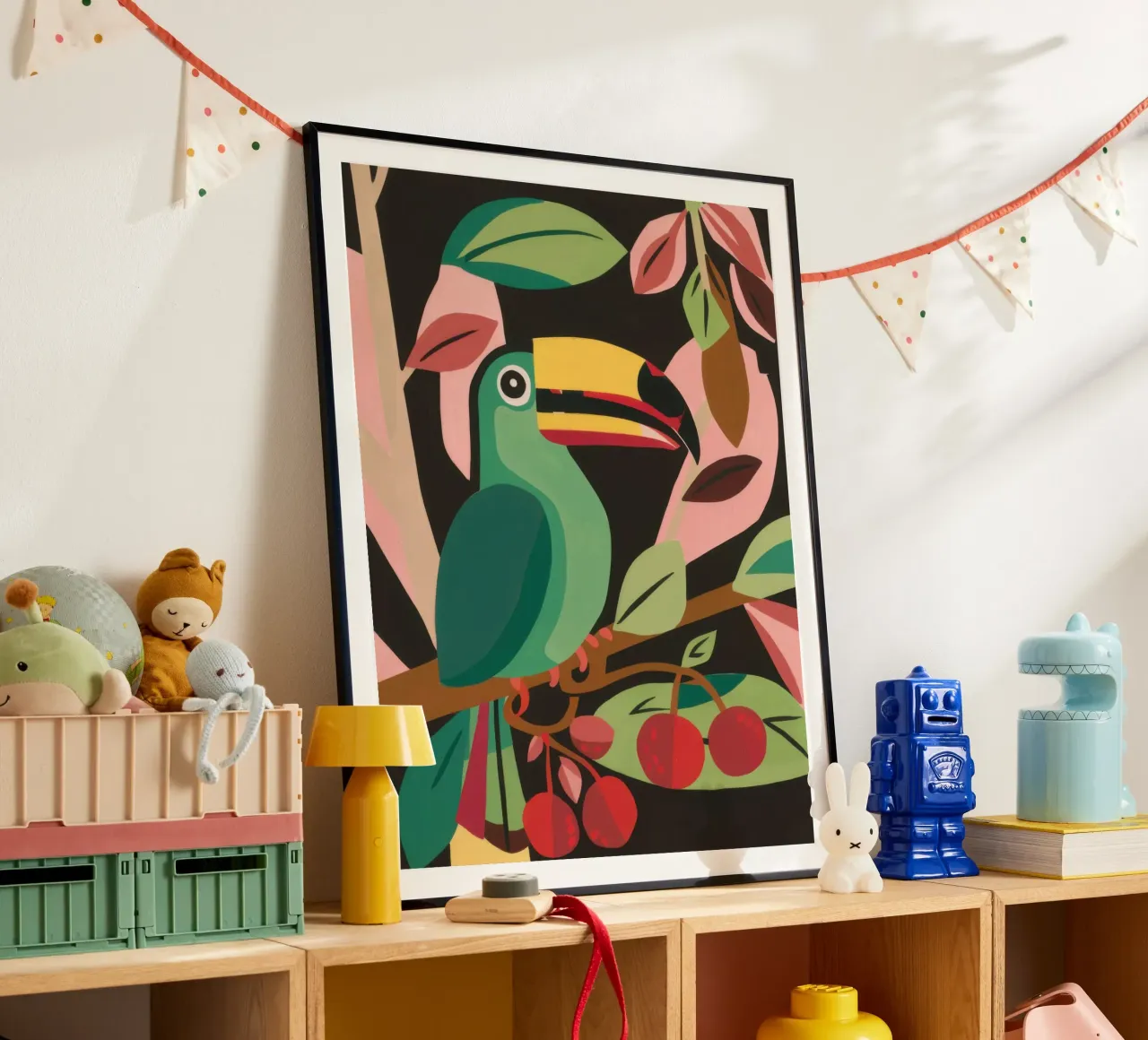 Tucano nella giungla poster da Lyra Glaze