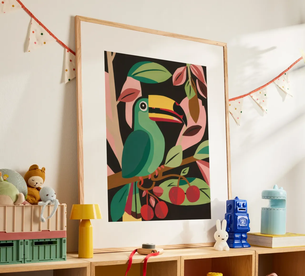 Tucano nella giungla poster da Lyra Glaze
