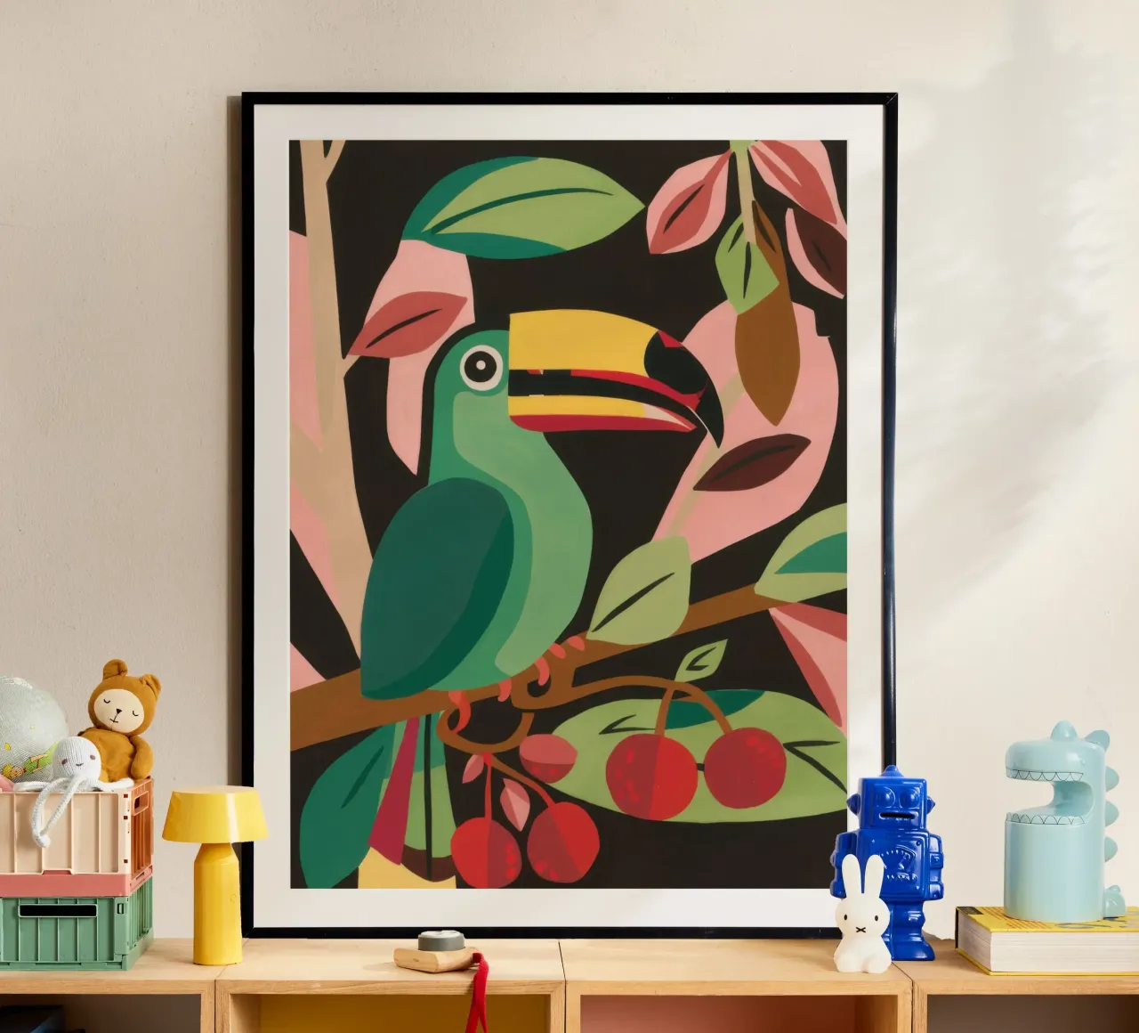 Tucano nella giungla poster da Lyra Glaze