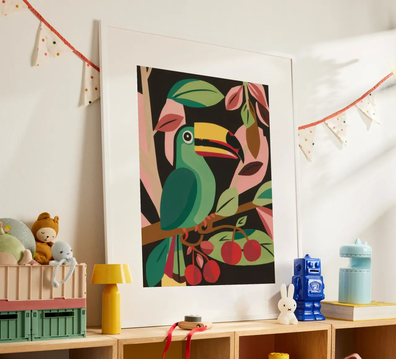 Tucano nella giungla poster da Lyra Glaze