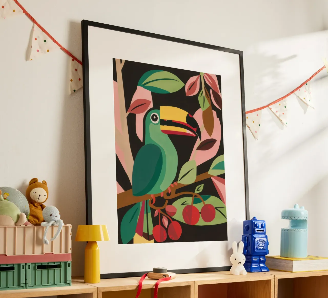 Tucano nella giungla poster da Lyra Glaze
