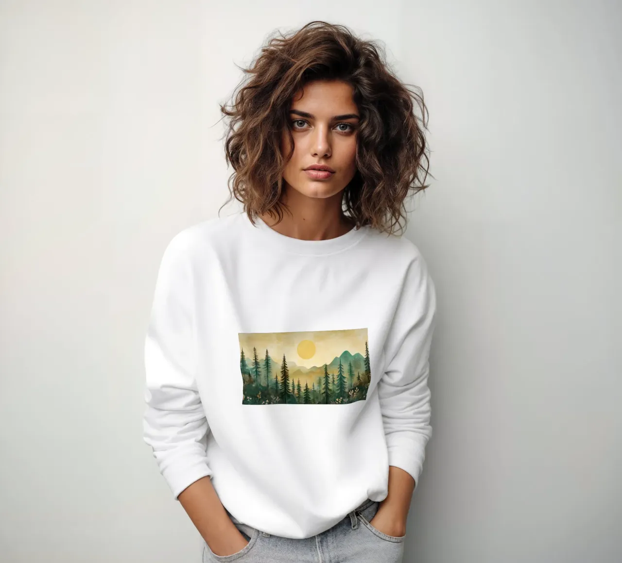 Foresta astratta felpa da Imagine