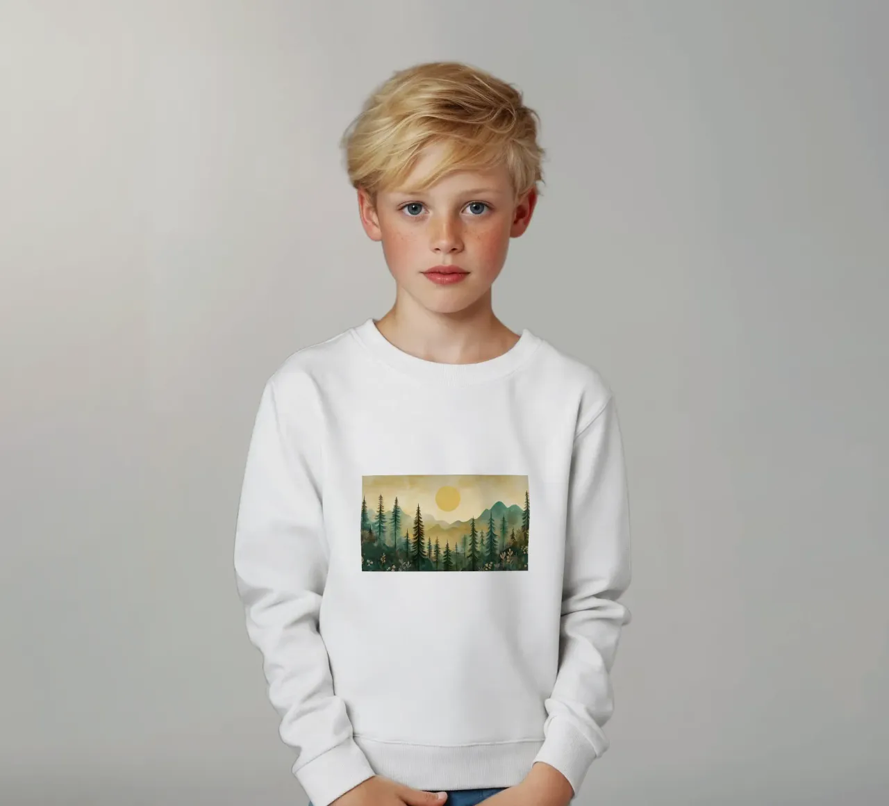 Foresta astratta felpa bambino da Imagine