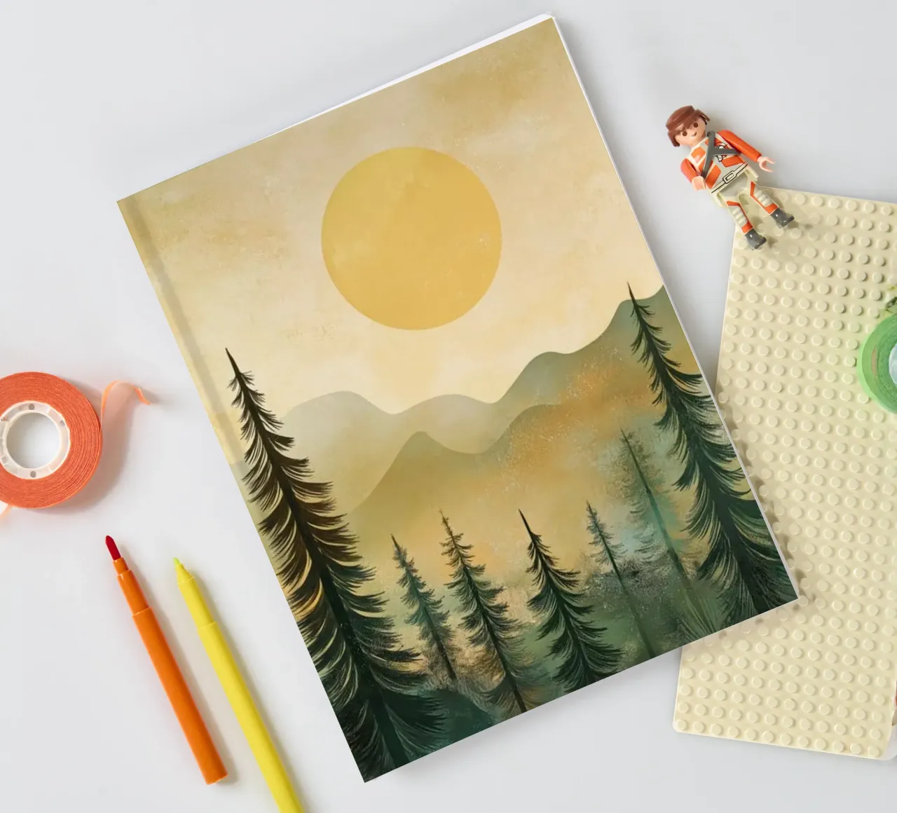 Abstract forest notebook by Imagine