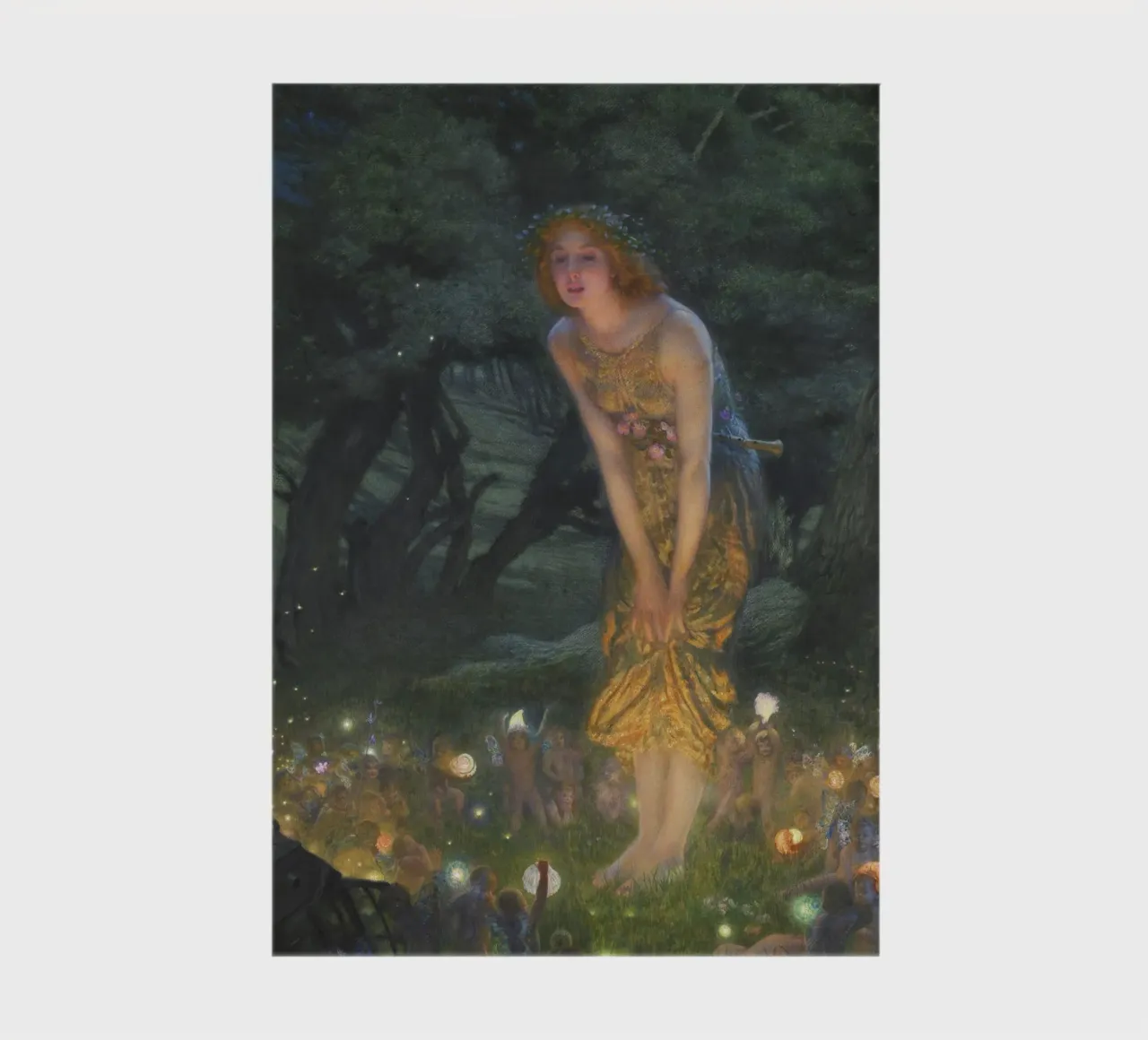 Midsummer Eve (1908) by Edward Robert Hughes notebook by Classic Art Prints