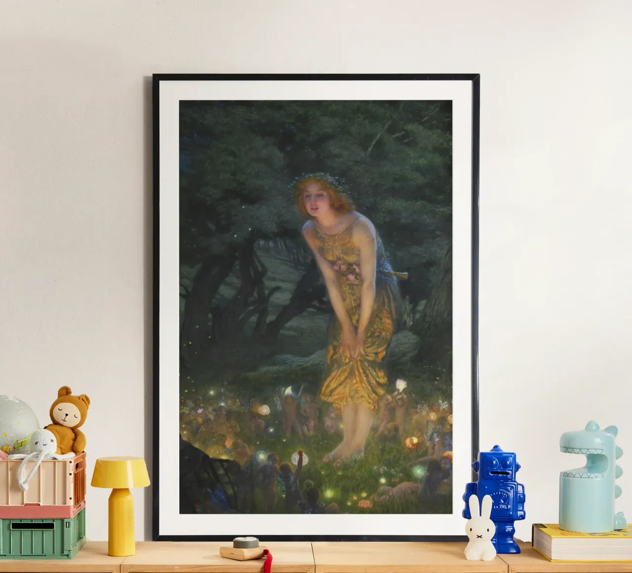 Mittsommerabend (1908) von Edward Robert Hughes Poster von Classic Art Prints