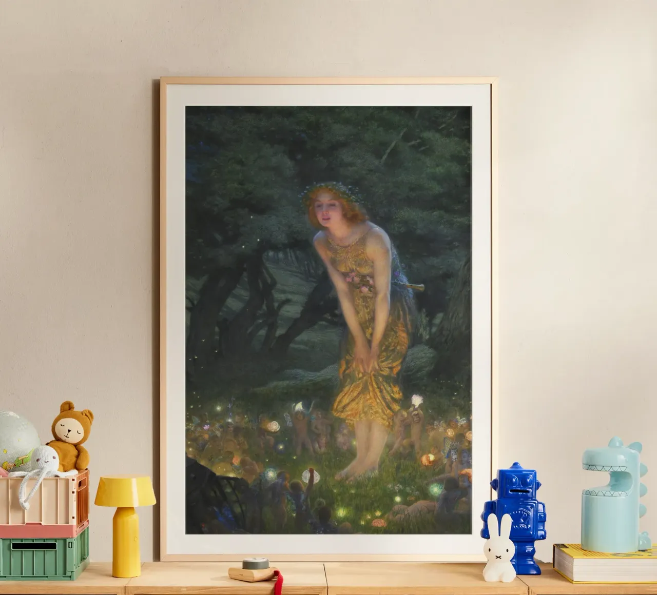Mittsommerabend (1908) von Edward Robert Hughes Poster von Classic Art Prints