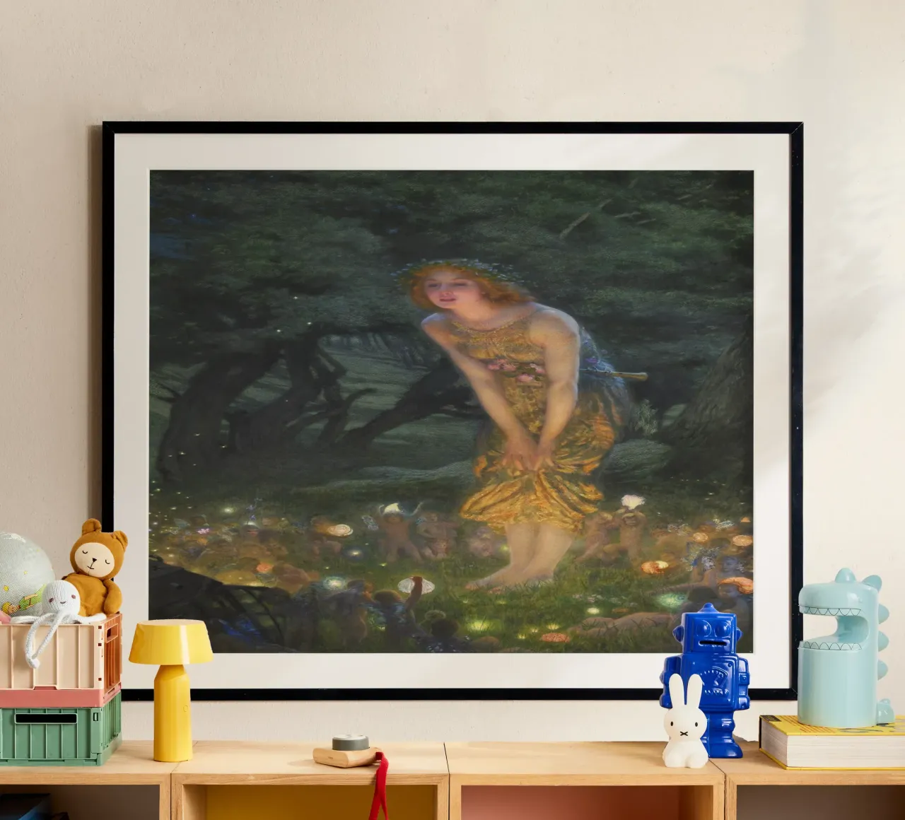Mittsommerabend (1908) von Edward Robert Hughes Poster von Classic Art Prints