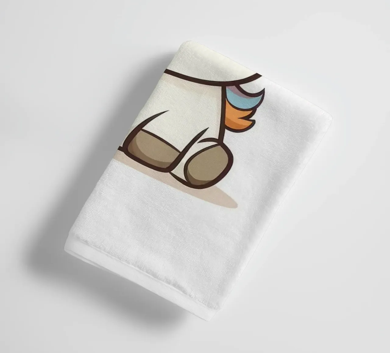 Einhorn Regenbogen Horn niedlich Cartoon Handtuch von Thomas Weber