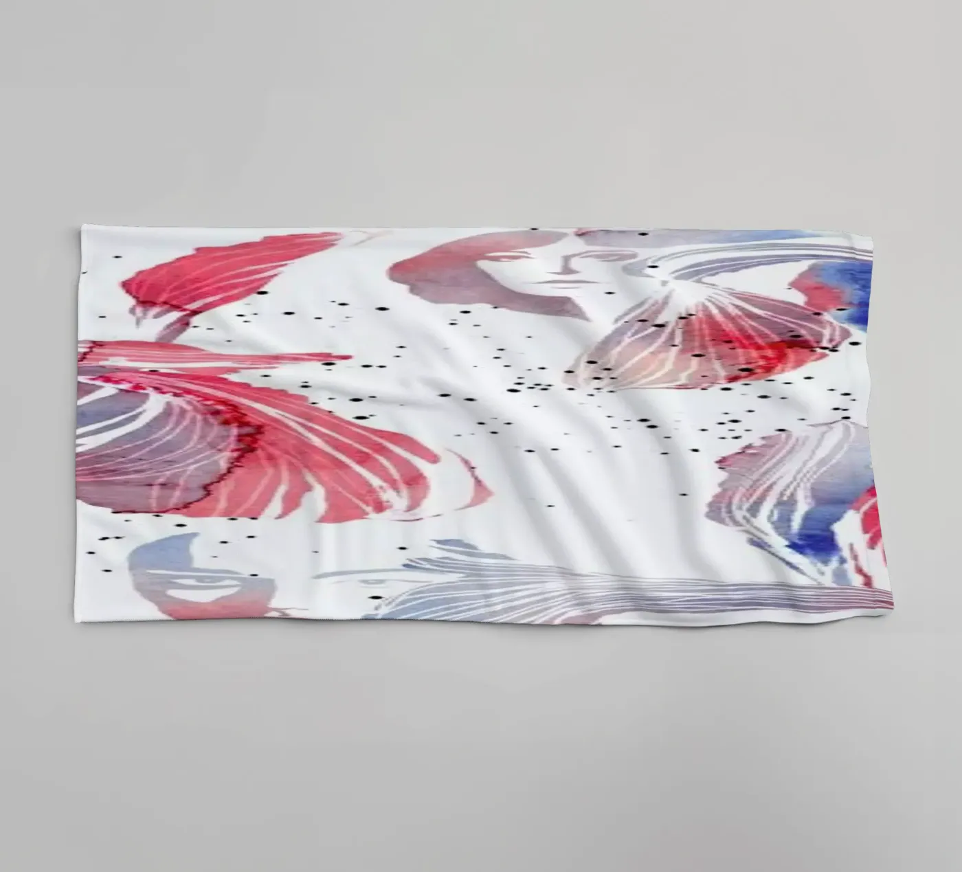 Iris badhanddoek van youdesignme