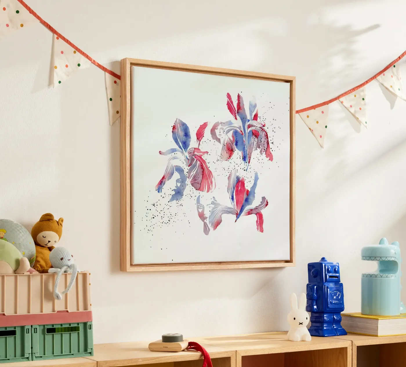 Iris canvas van youdesignme