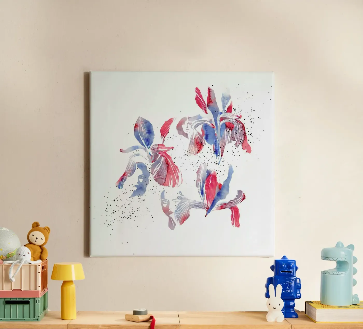 Iris canvas van youdesignme