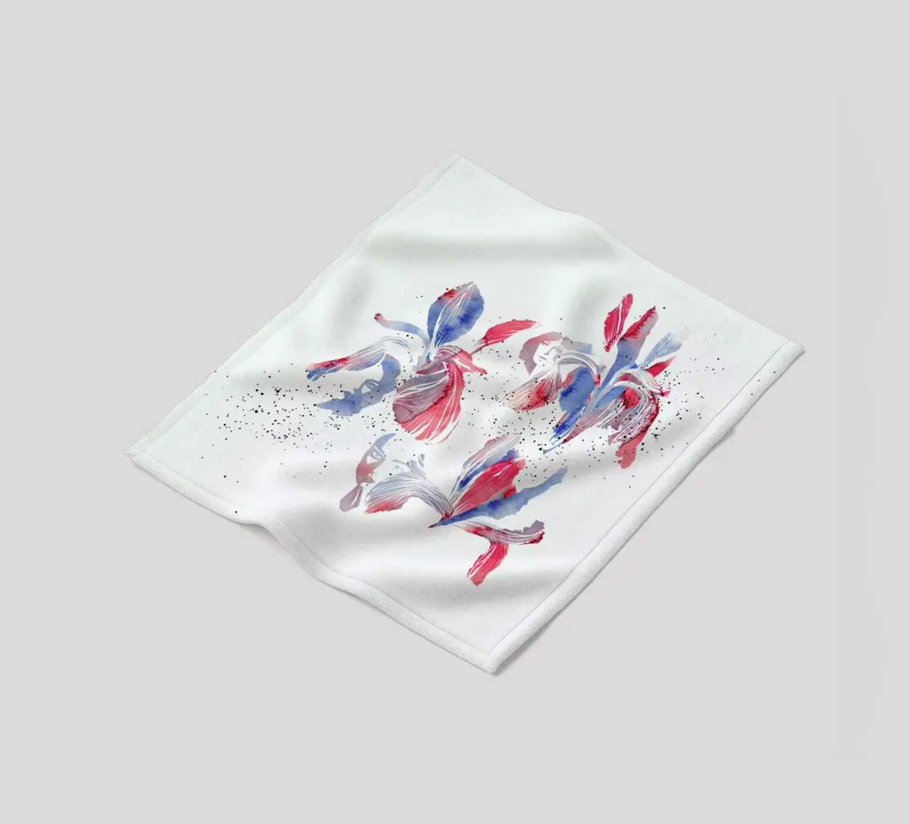 Iris fleece blanket by youdesignme