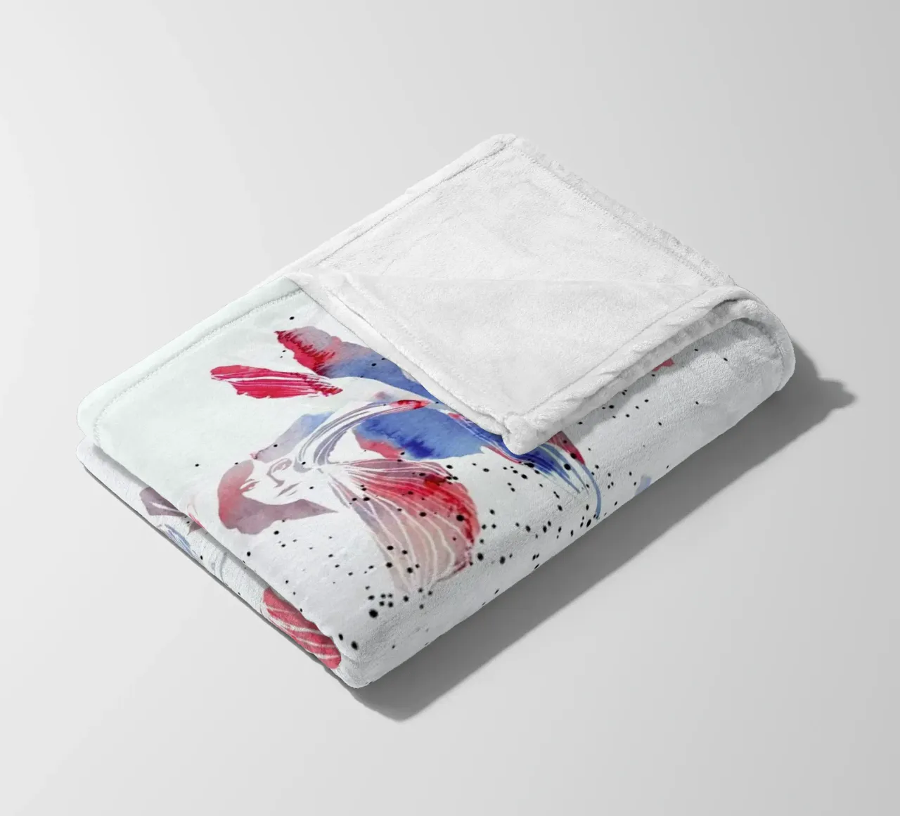 Iris fleece blanket by youdesignme