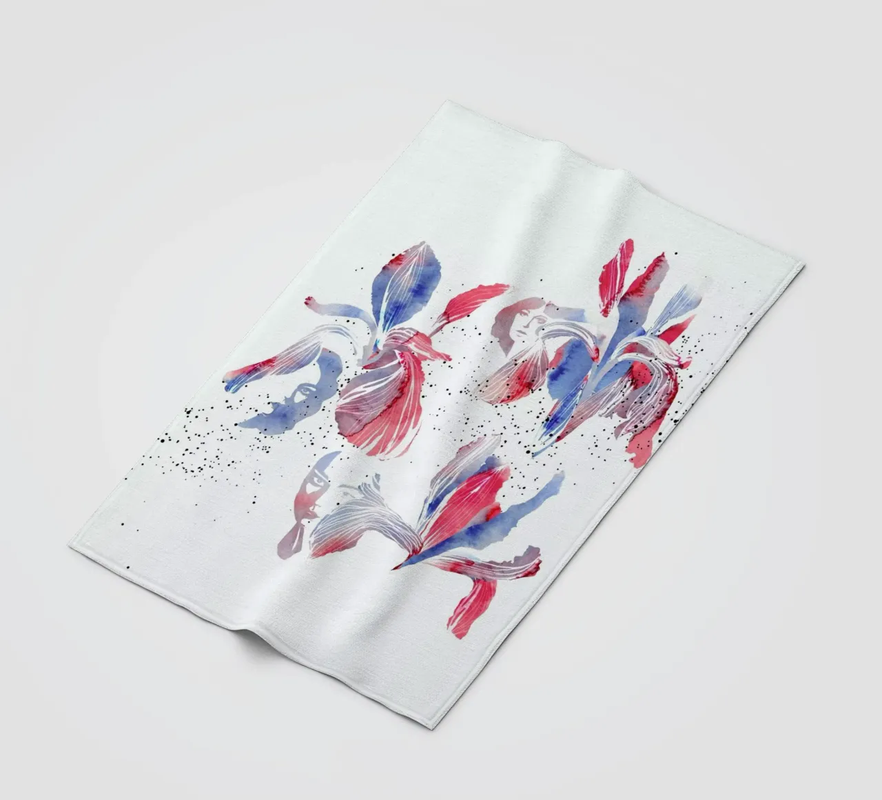 Iris fleece blanket by youdesignme