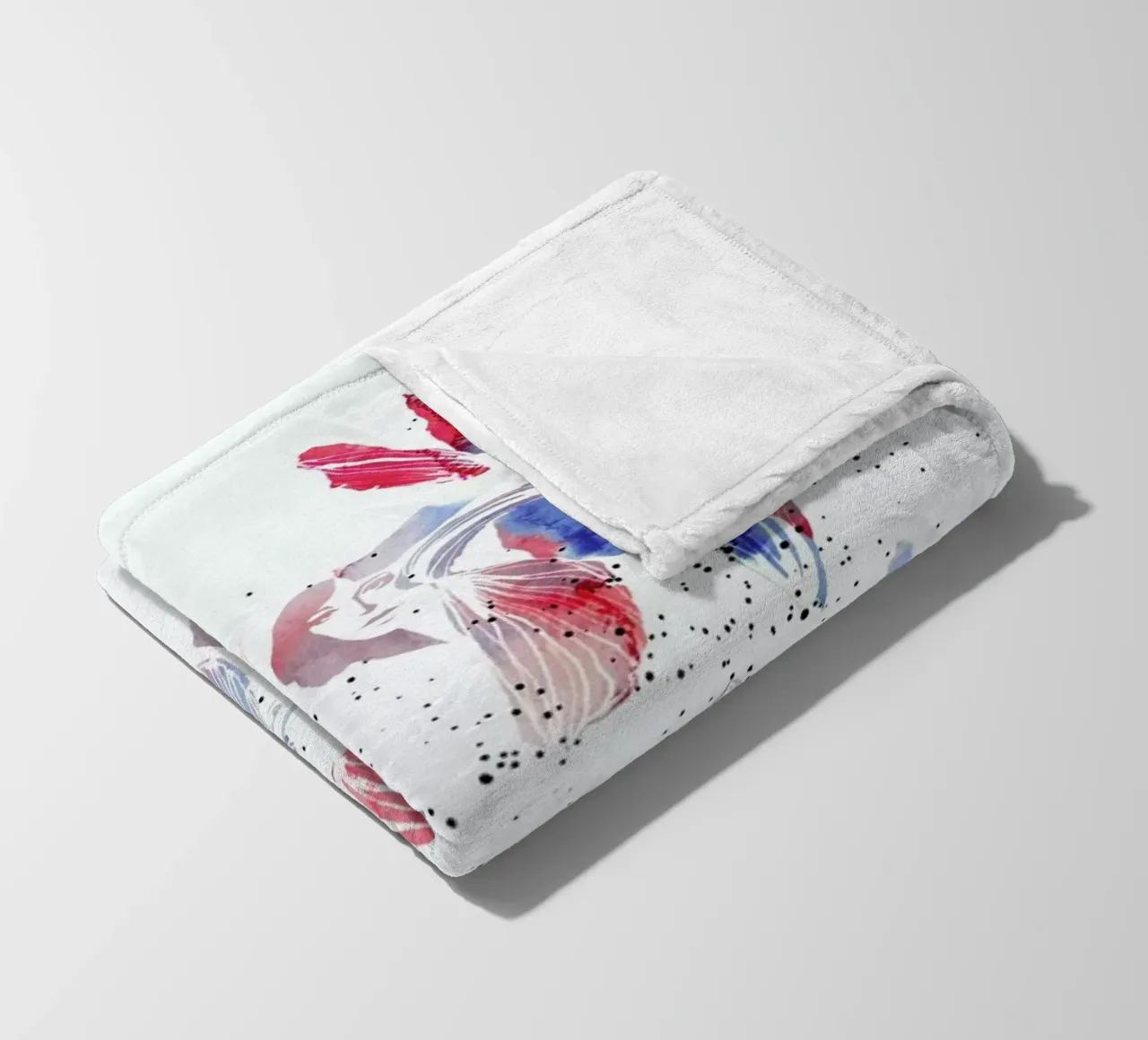 Iris fleece blanket by youdesignme