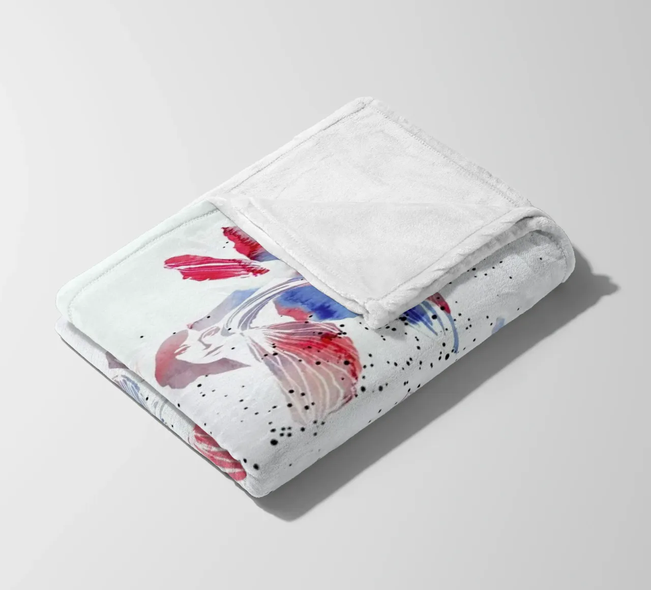 Iris fleece blanket by youdesignme