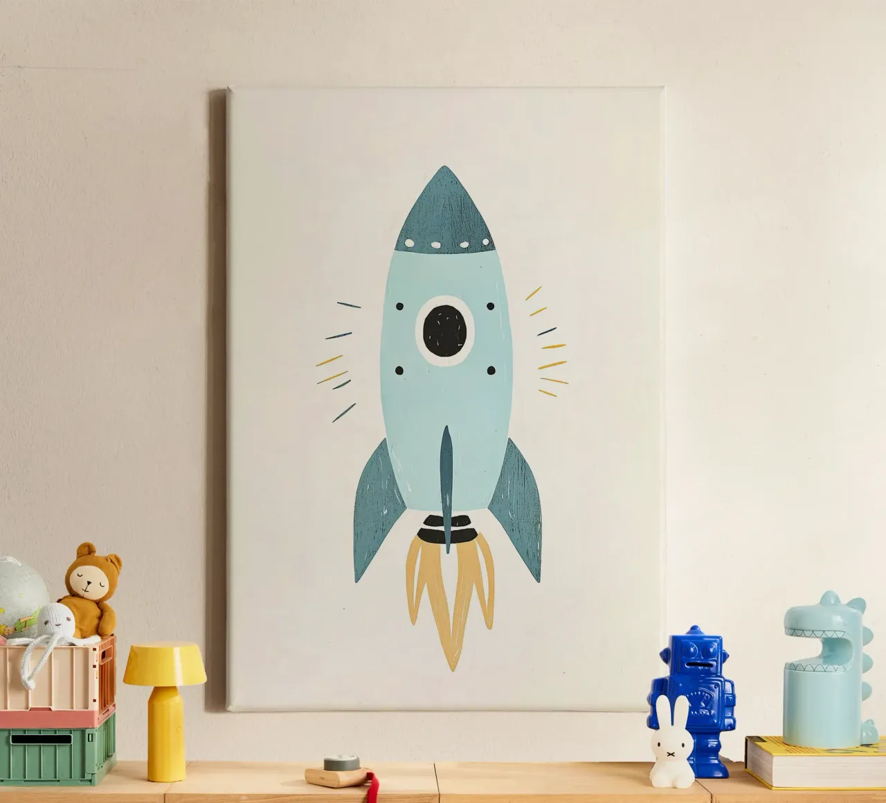 fusée engin spatial espace aérospatial toile avec Caisse américaine de Thomas Weber