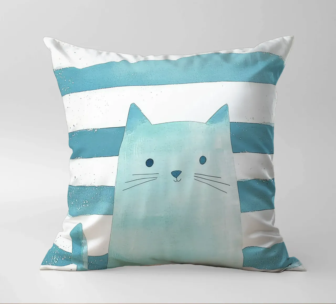 gatto a strisce baffi coda orecchie occhi cuscino da Thomas Weber