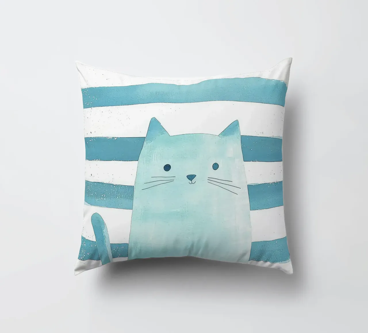 gatto a strisce baffi coda orecchie occhi cuscino da Thomas Weber