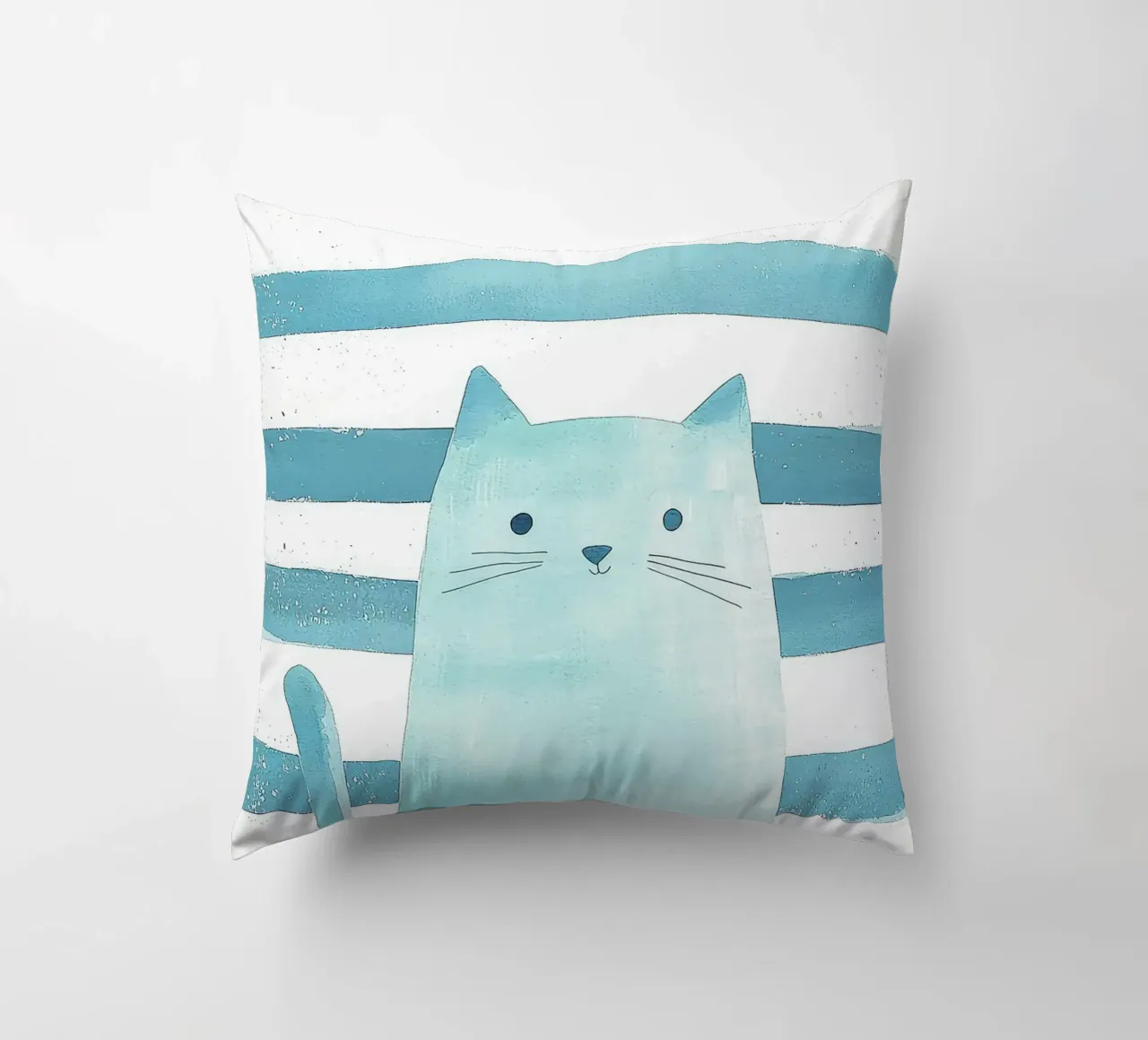 gatto a strisce baffi coda orecchie occhi cuscino da Thomas Weber