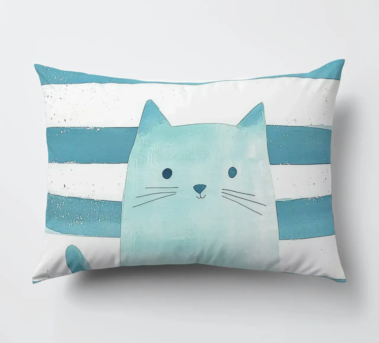 gatto a strisce baffi coda orecchie occhi cuscino da Thomas Weber