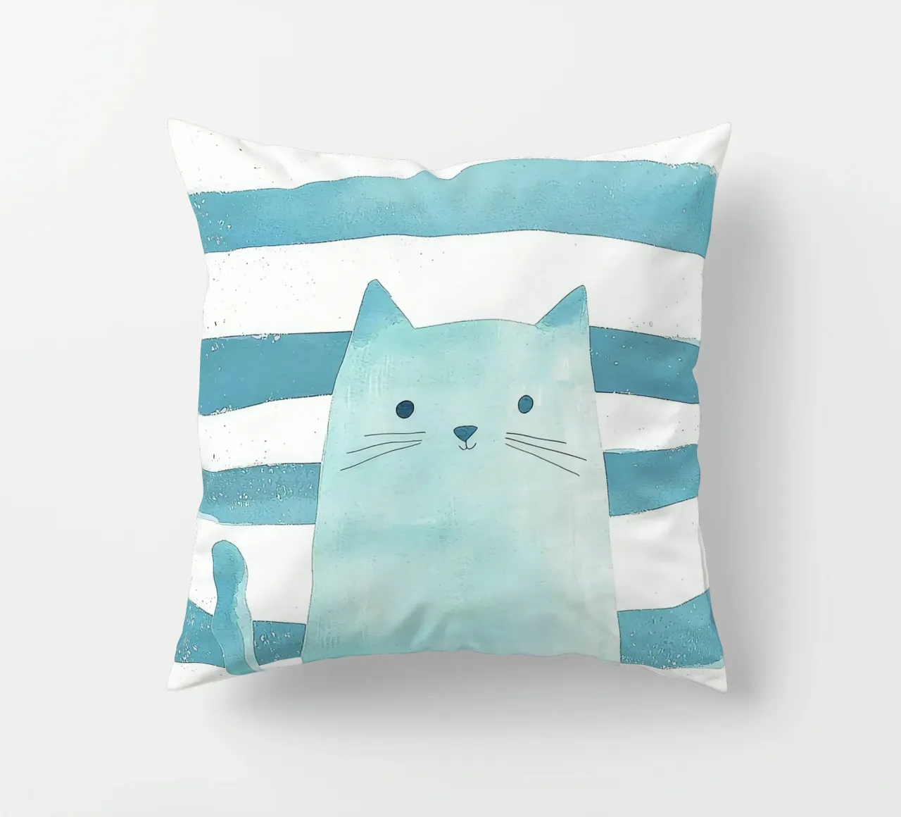 gatto a strisce baffi coda orecchie occhi cuscino da Thomas Weber