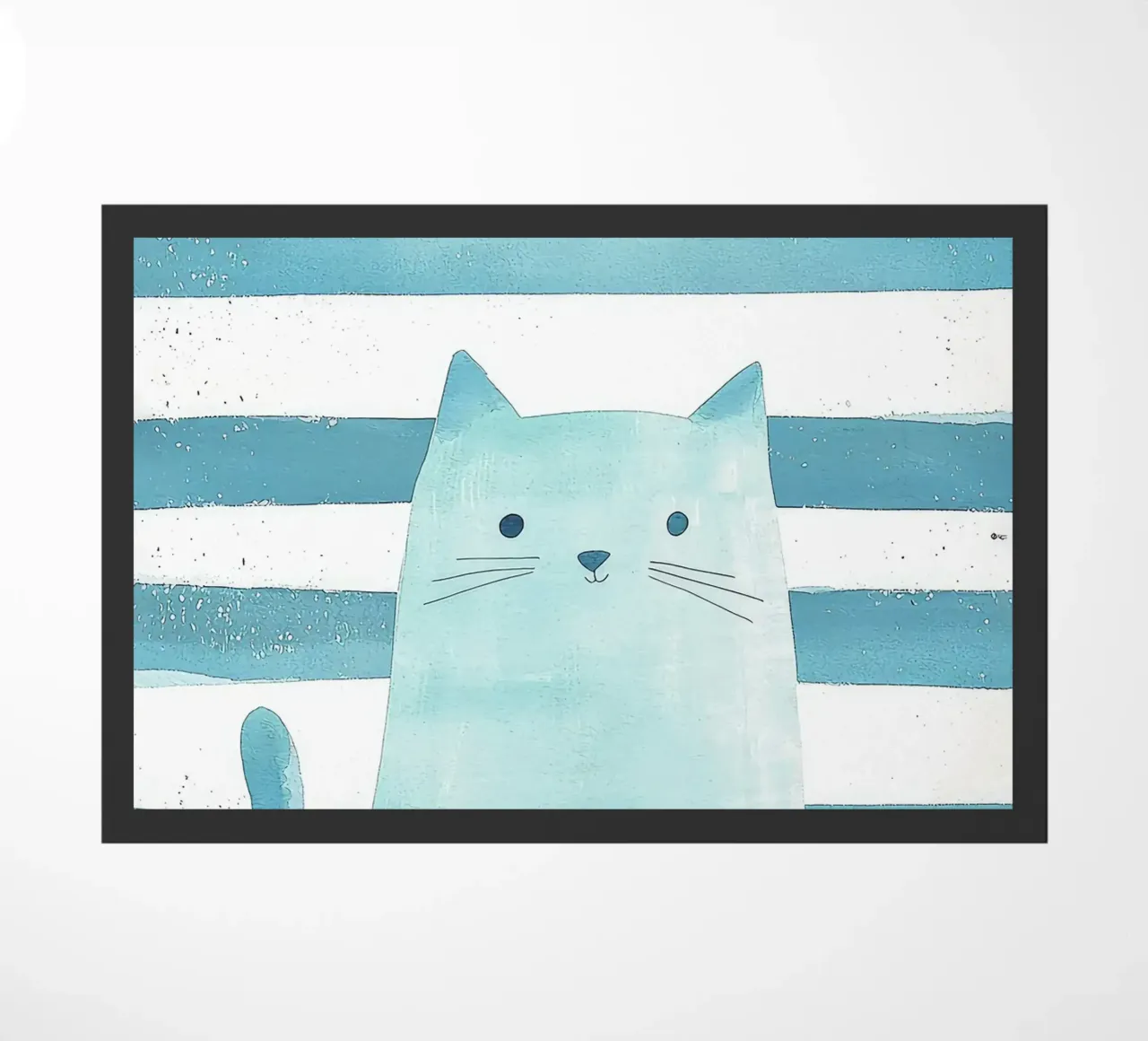 gatto a strisce baffi coda orecchie occhi zerbino da Thomas Weber