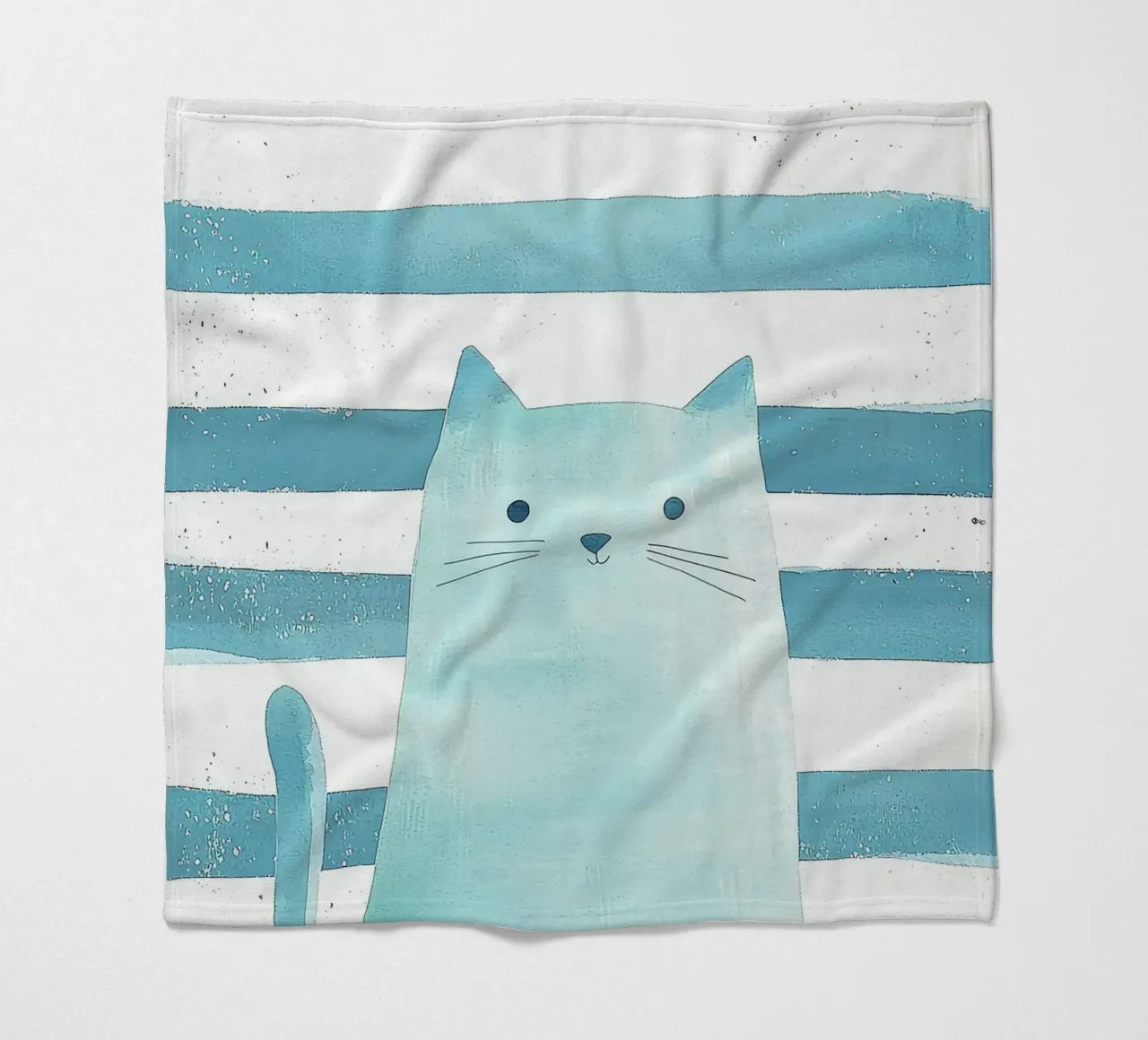 gatto a strisce baffi coda orecchie occhi coperta in pile da Thomas Weber