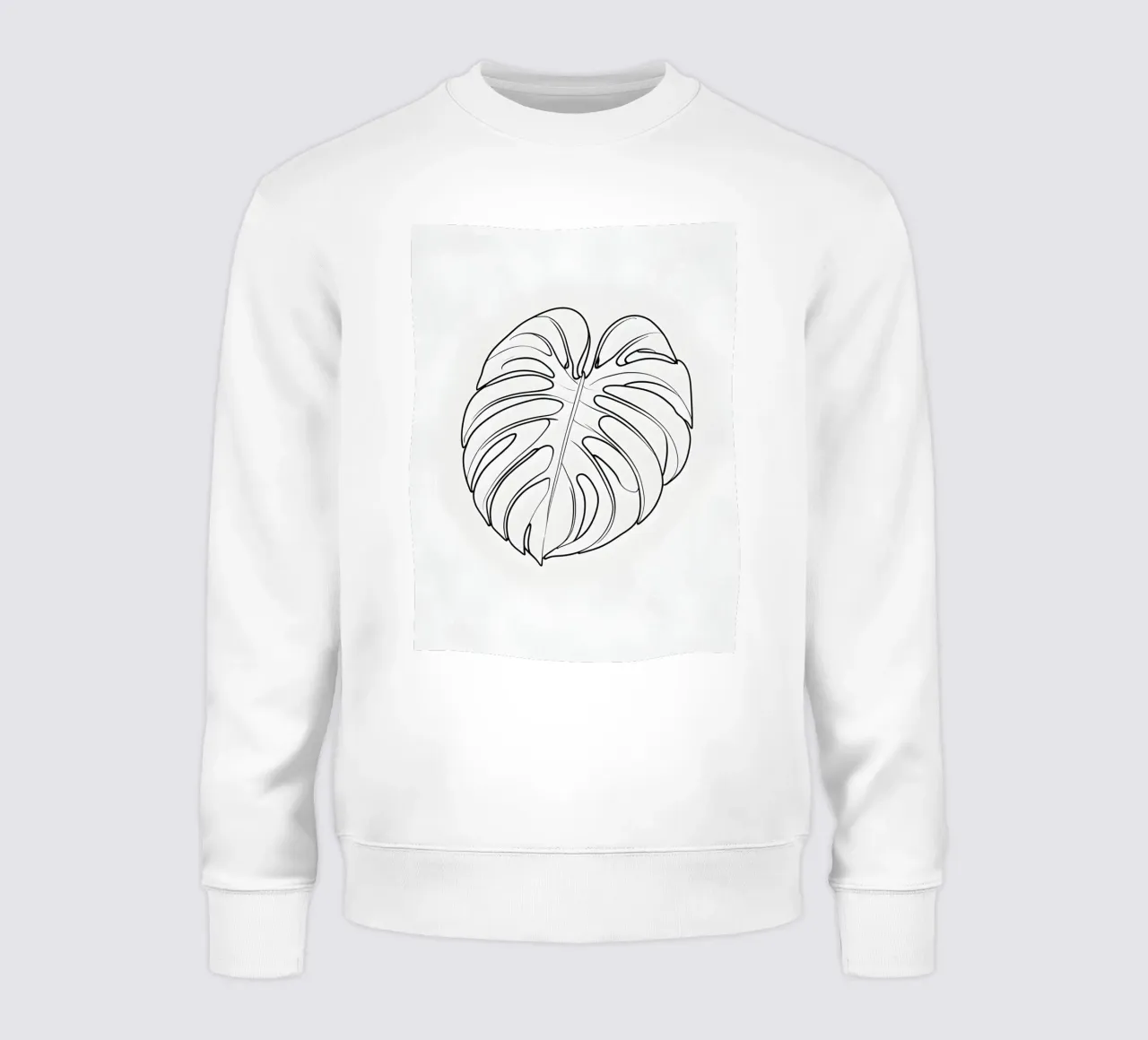 Monstera - Stile lineare felpa da Botanical Gallery