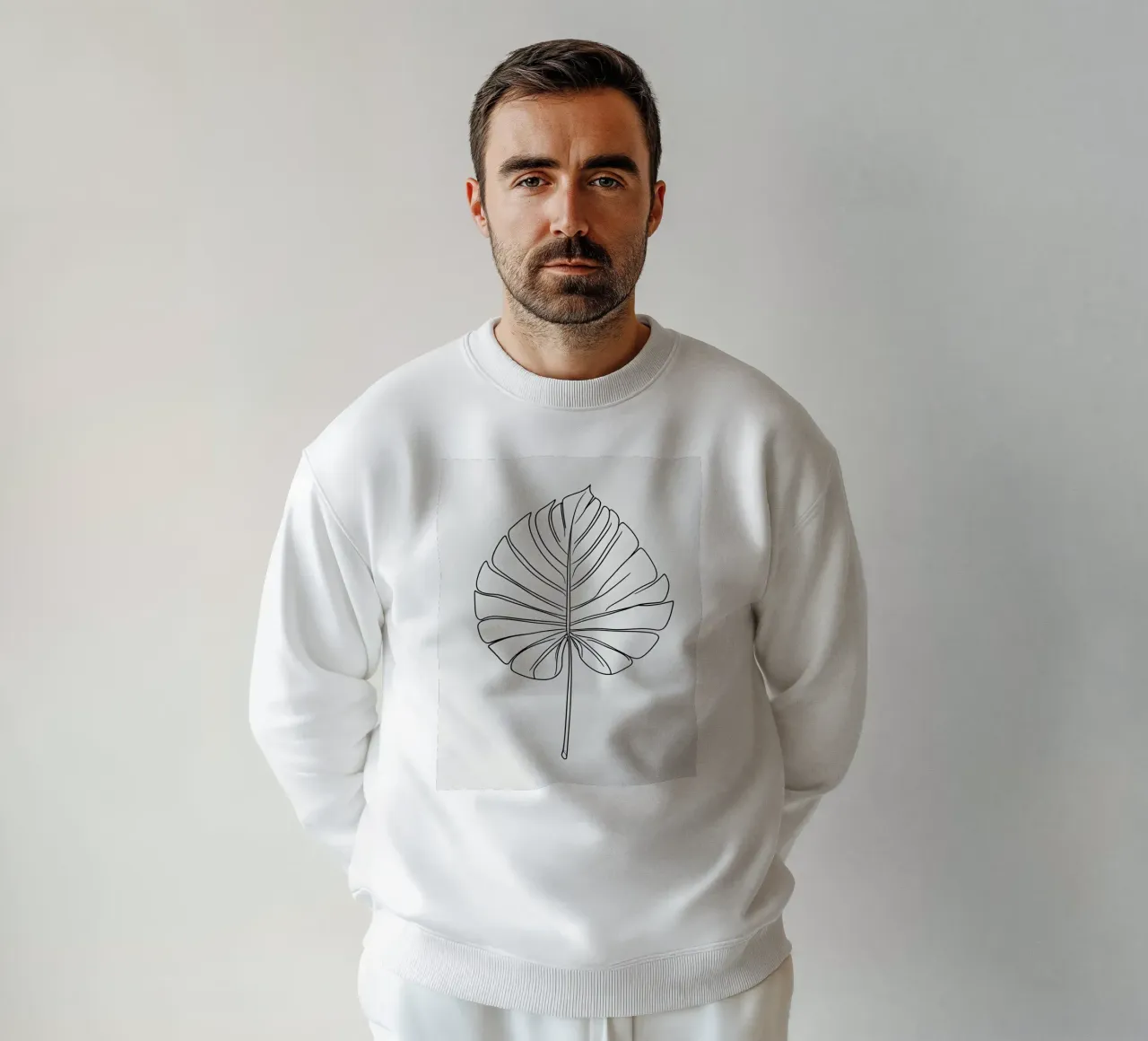 Monstera - Stile lineare felpa da Botanical Gallery