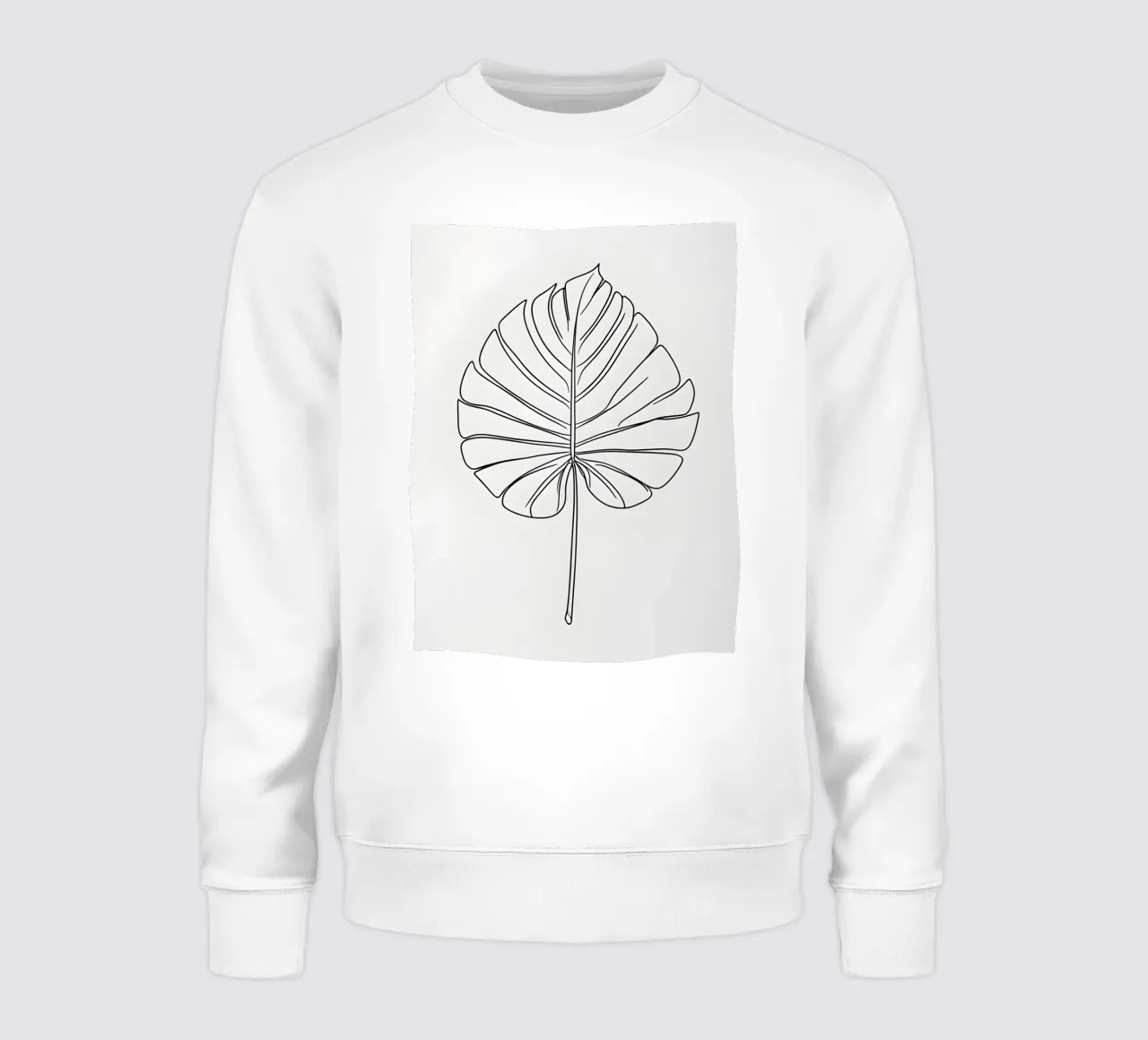Monstera - Stile lineare felpa da Botanical Gallery