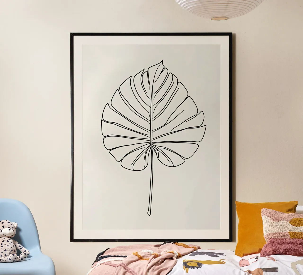 Monstera - Stile lineare poster da The Green Room