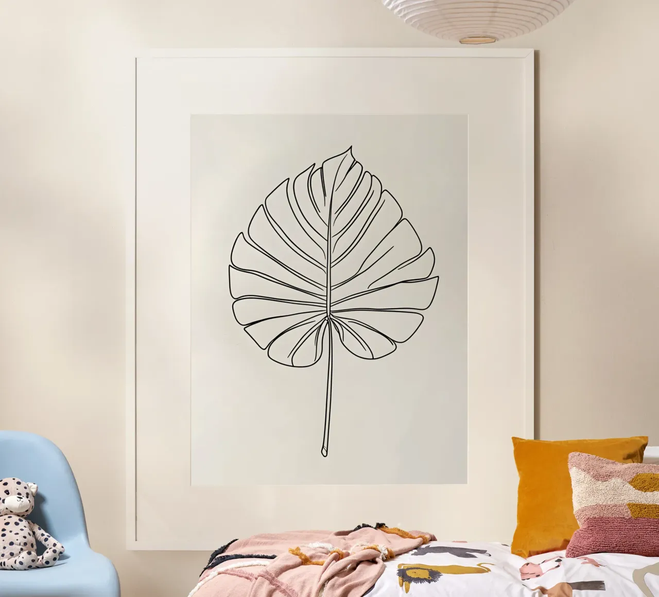 Monstera - Stile lineare poster da The Green Room