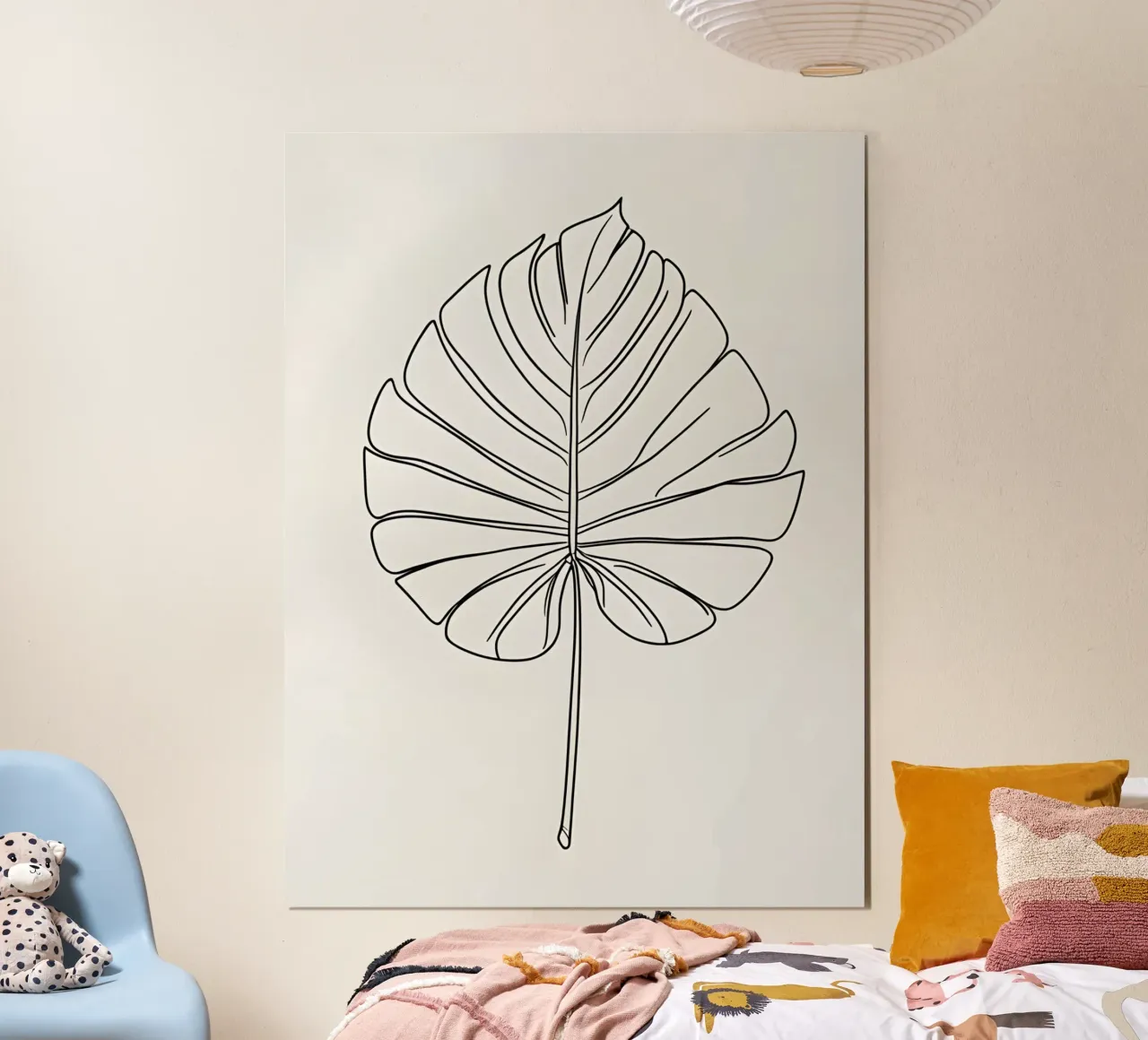 Monstera - Stile lineare poster da The Green Room