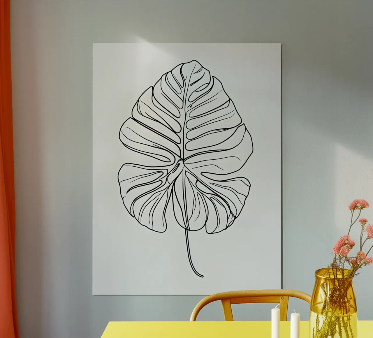 Monstera - Stile lineare poster da The Green Room