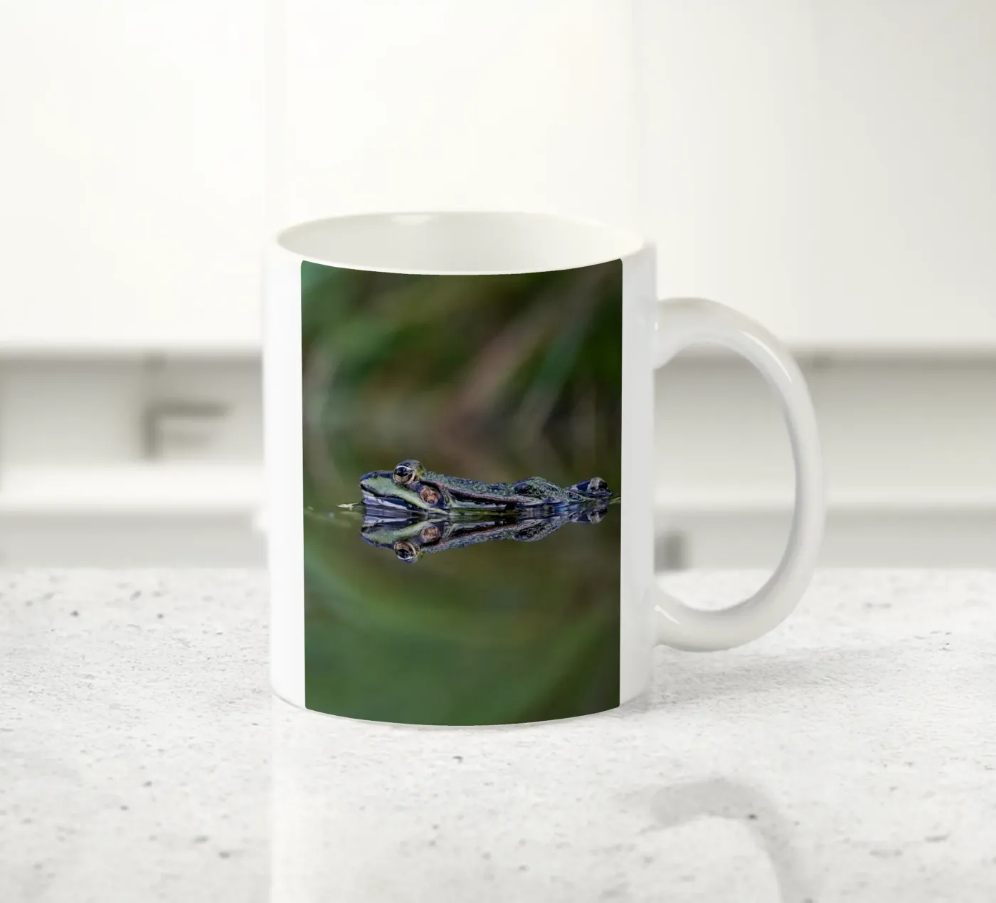 Frog reflection ceramic mug by Tom's Wildlife