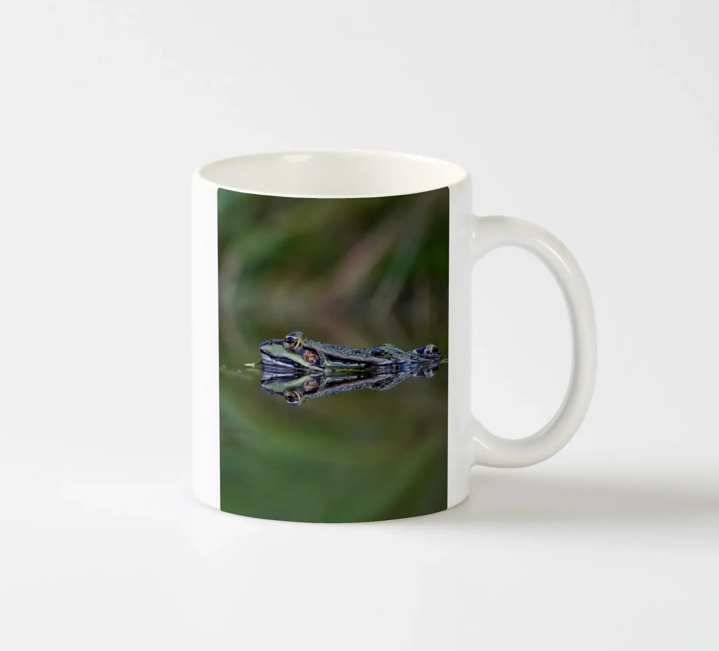 Frog reflection ceramic mug by Tom's Wildlife