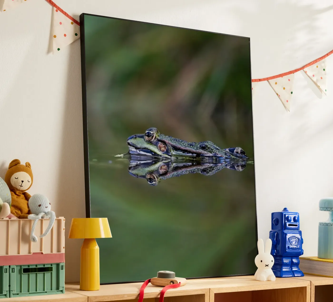 Frog reflection forex plate by Tom's Wildlife