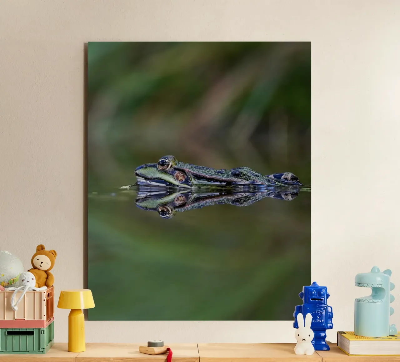 Frog reflection forex plate by Tom's Wildlife