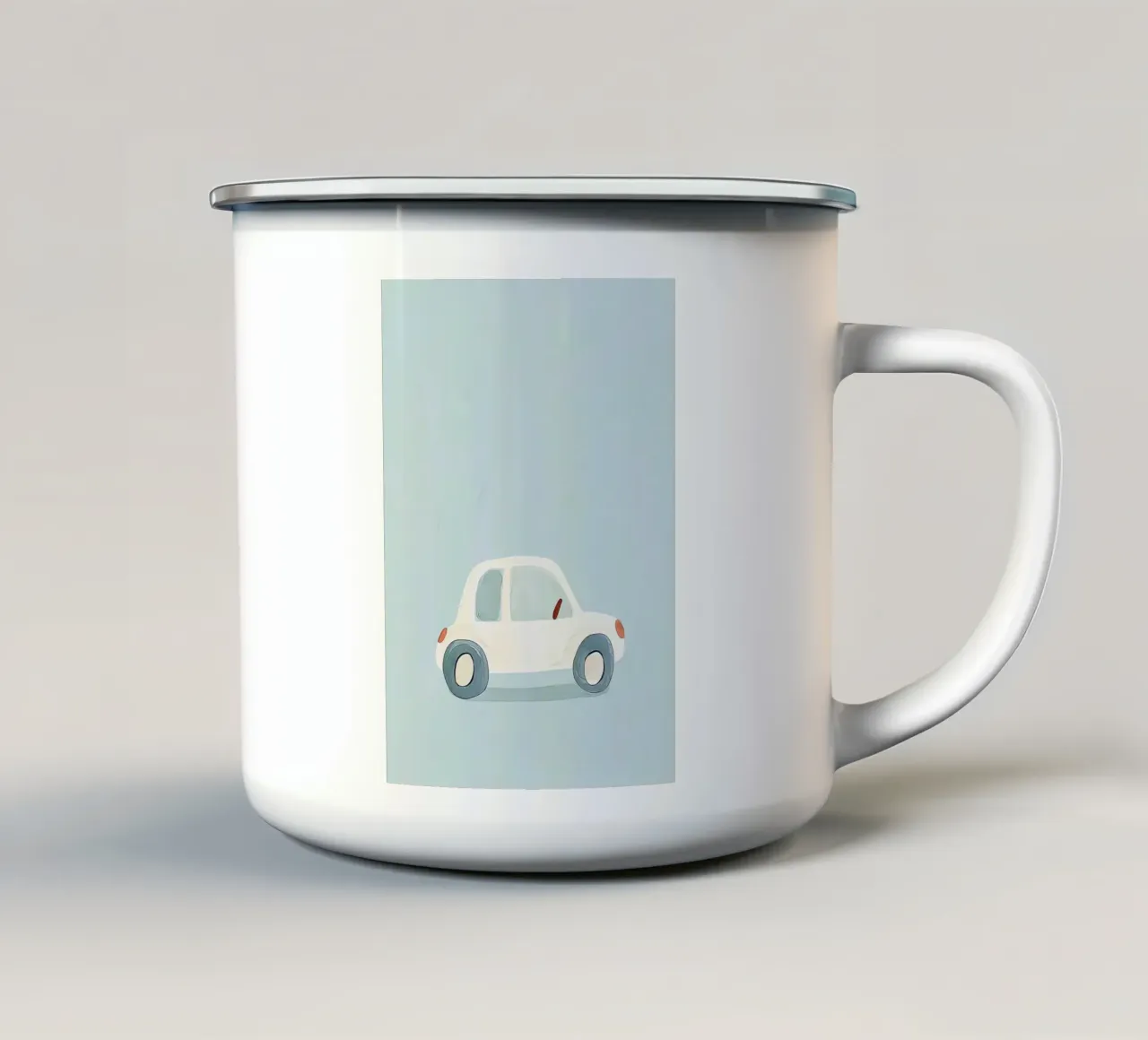 auto veicolo automobile trasporto ruote tazza in smalto da Thomas Weber