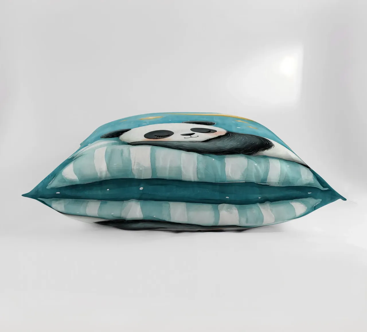 panda che dorme panda cuscino a righe luna crescente cuscino da Thomas Weber