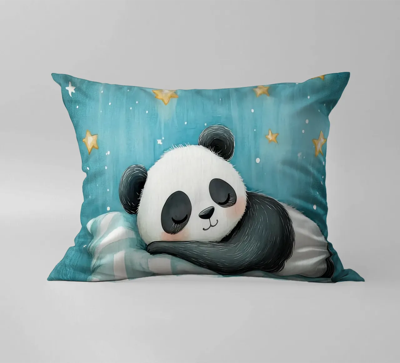panda che dorme panda cuscino a righe luna crescente cuscino da Thomas Weber