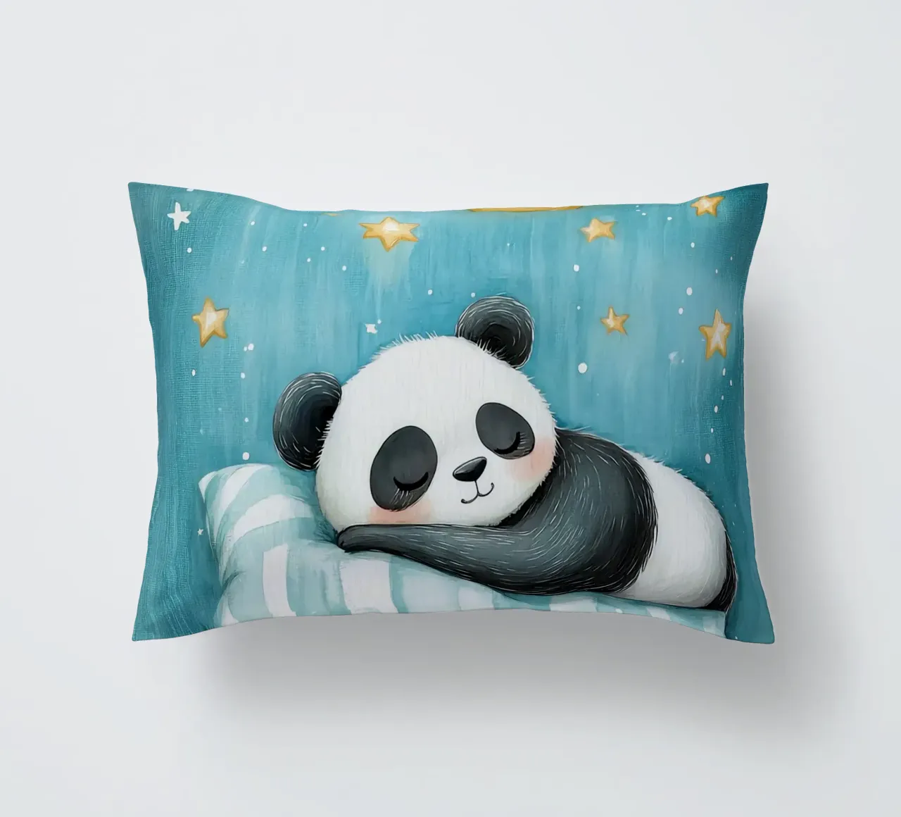 panda che dorme panda cuscino a righe luna crescente cuscino da Thomas Weber