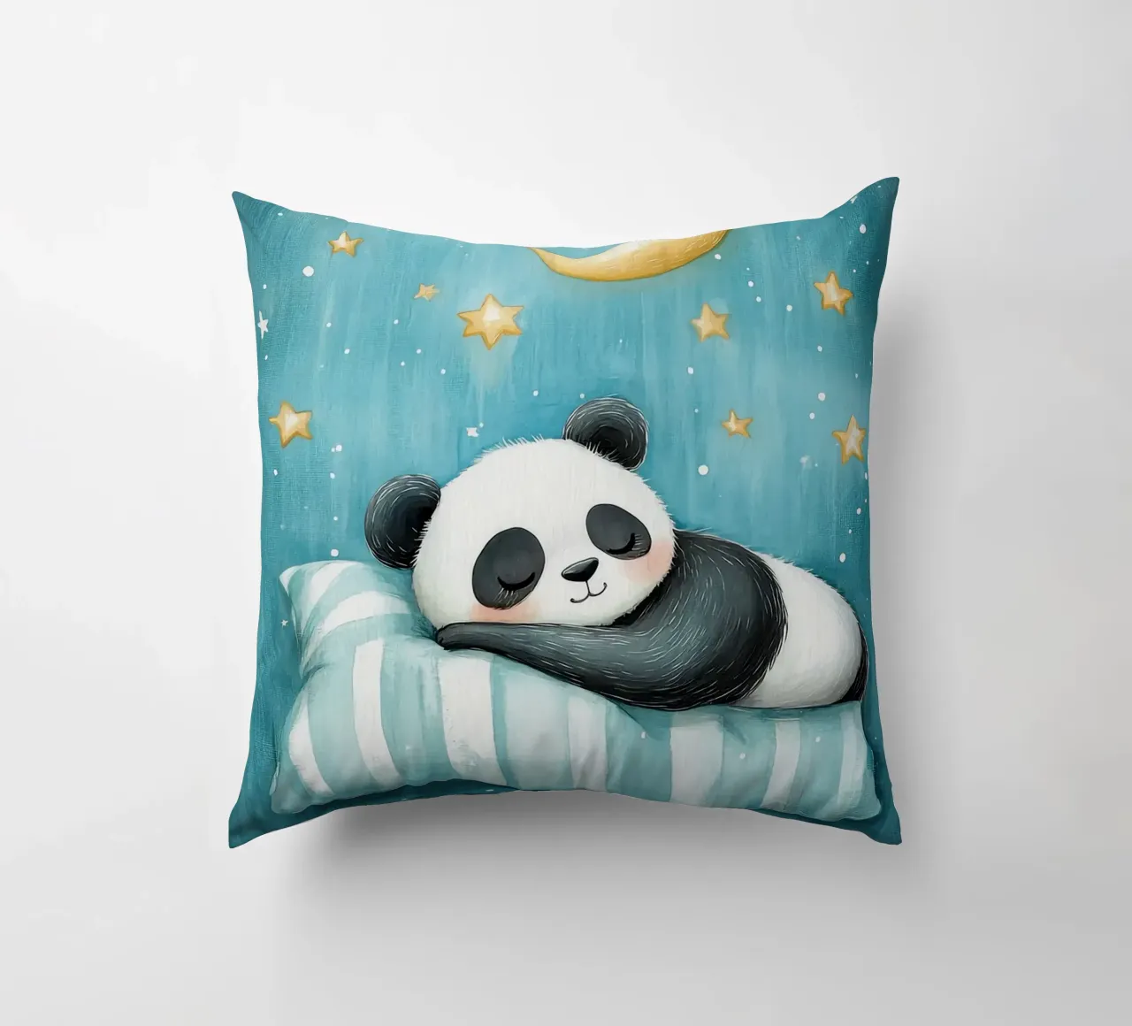 panda che dorme panda cuscino a righe luna crescente cuscino da Thomas Weber